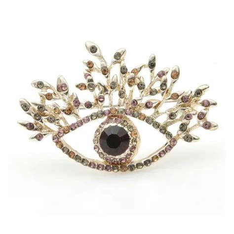 WBQF Women Collar Decor Badge Corsage Piercing Brooch Antique Jewelry ...