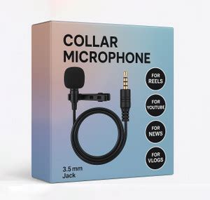 HexaGear Best Wired Collar Mic for DSLR – 3.5mm AUX for Filmmaking ...