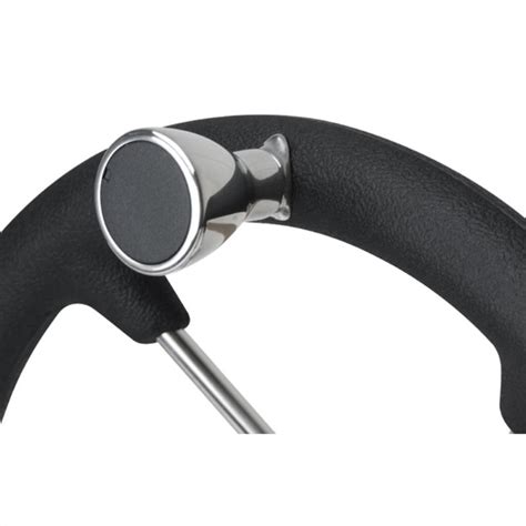 Relaxn Stainless Steel Steering Wheel with Poly Grip & Knob (62095) | Boat Warehouse Australia