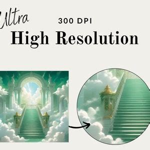 Green Stairs to Heaven Png, Memorial PNG, RIP Png Add Photo, Funeral ...