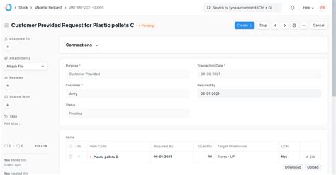 Customer Provided Items