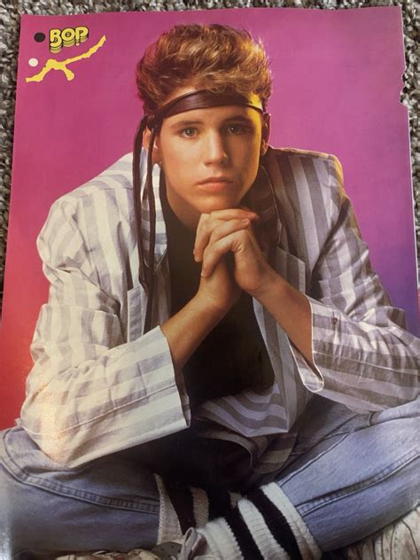 VERY RARE 80s ACTOR COREY HAIM WITH HEADBAND TEEN BOP MAGAZINE CLIPPING ...