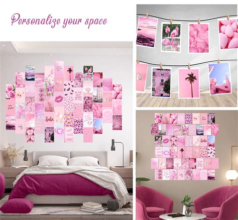 Pink Wall Collage Kit Aesthetic Pictures, Collage Kit for Wall ...