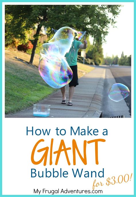 How to make a giant bubble wand – Artofit