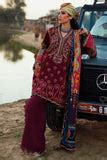 Élan Luxury Lawn Suit EL22-04 A (MAHROSH) | Maroon Pakistani Dress ...