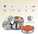 Flipkart.com | MILTON Steel Snack Stainless Steel Tiffin, 700 ml, Steel ...