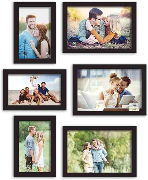 Art Street Classy Memory Wall Photo Frames - Set of 6 Photo Frames (3 ...