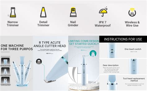 VGR V-205 Dog Clippers for Grooming, Small Dog Clipper Dog Grooming Kit ...