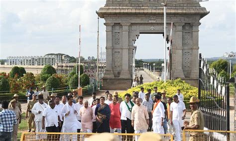 ಕೆಆರ್ ಎಸ್ ನಲ್ಲಿ ಬಿಜೆಪಿ ನಿಯೋಗ | BJP delegation came to KRS reservoir