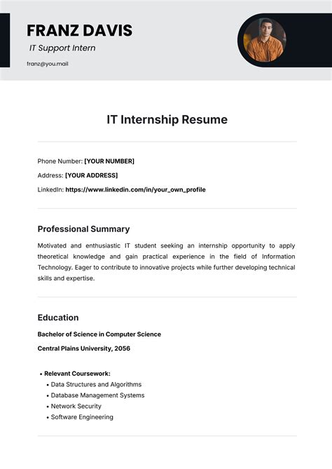 Image result for Computer Engineering Internship Resume