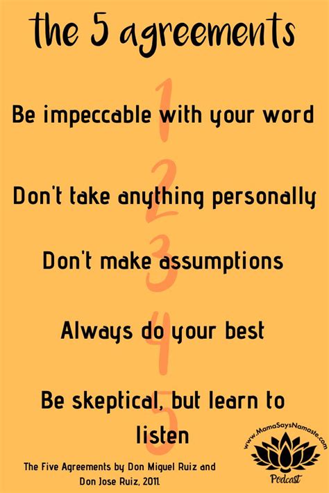 The Five Agreements by Don Miguel Ruiz: Teacher Resources for Growth ...