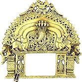 Two Moustaches Handcrafted Brass Prabhavali Wall Hanging (8.5 X 8 ...