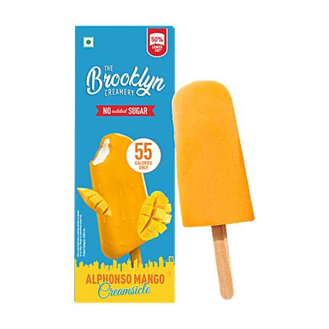 Buy The Brooklyn Creamery Alphonso Mango Creamsicle Ice Cream Stick ...