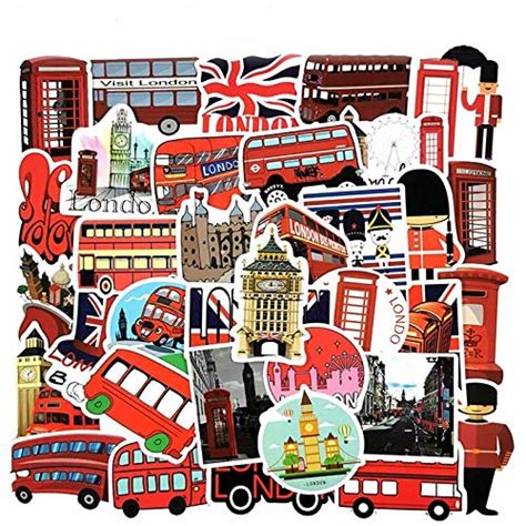 iDream London Red Bus Graffiti Theme Stickers - Set of 50 | Vibrant ...