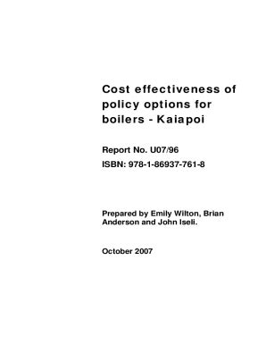 Fillable Online Cost effectiveness of policy options for boilers ...