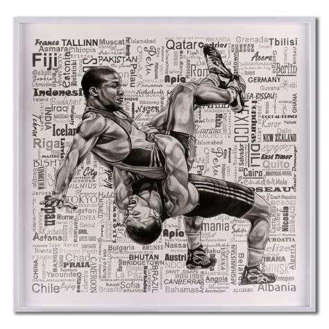 Gurusiddappa GE - Wrestling Nations | Contemporary Indian Art – KYNKYNY ...