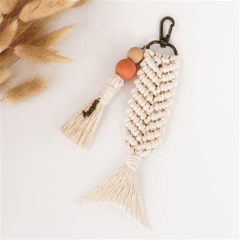 Image result for Macrame Fish Tail Key Chain