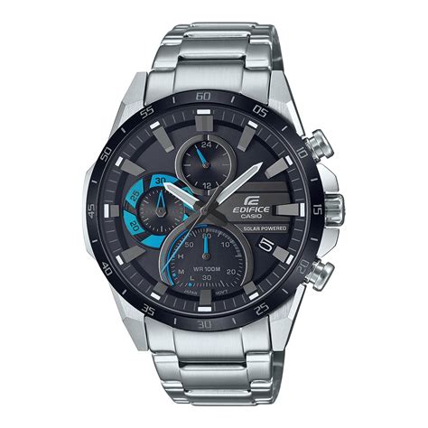 Casio Edifice EQS-940DB-1BVUDF Black Analog Dial Silver Stainless Steel ...