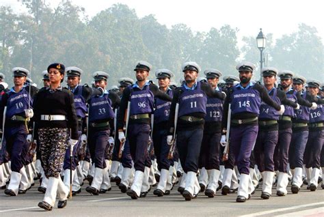 New Delhi : Indian Coast Guard personnel during the Republic Day Parade ...