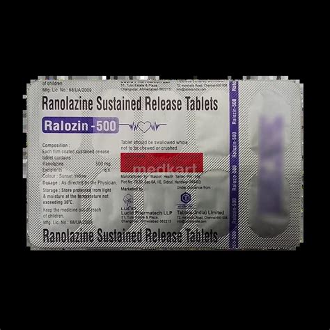 RALOZIN 500MG TABLET 10'S Price, Uses, Side Effects & Substitutes | Medkart