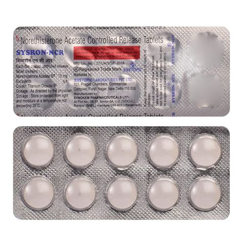 Sysron NCR - Strip of 10 Tablets : Amazon.in: Health & Personal Care