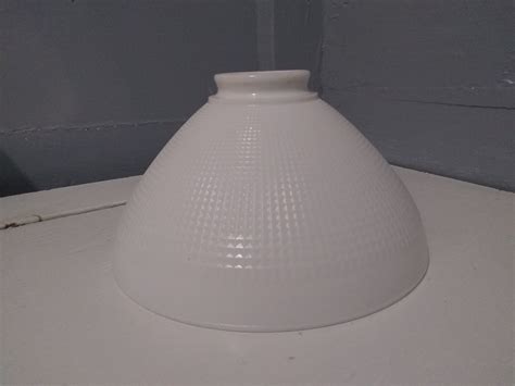Large Vintage White Glass Shade Globe Torchiere Diffuser Replacement ...