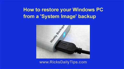 Image result for Backup and Restore My Computer