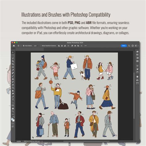 Procreate & Photoshop Normal People Brushset & Illustrations 2 | Toffu Co