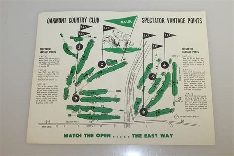 Lot Detail - 1962 US Open at Oakmont CC Program, Spectator Guide ...