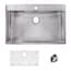 Franke Vector Dual-mount 33.5-in x 22.5-in Stainless Steel Single Bowl ...