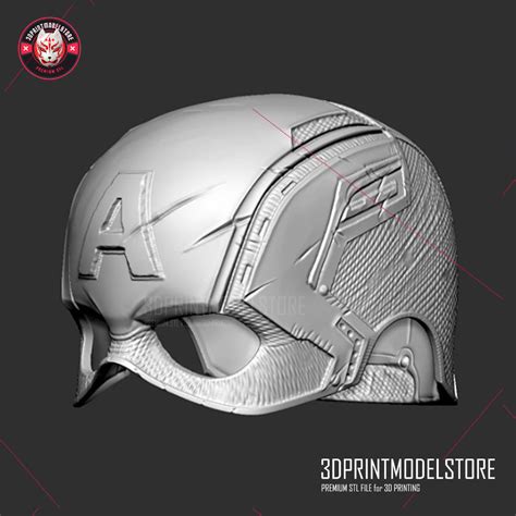 Captain America Helmet - Avengers Endgame - Cosplay Mask 3D model 3D ...