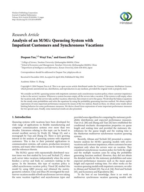 Image result for M/M/c Queue Analysis