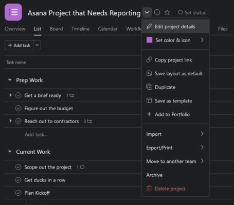 Image result for Bulk Project Export Asana