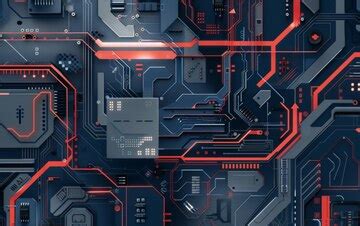 Processor microcontroller computer motherboard background | Premium AI ...