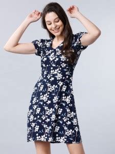 Tokyo Talkies Women A-line Blue Dress - Buy Tokyo Talkies Women A-line ...