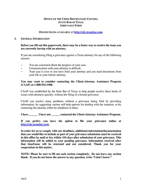 2014 TX Grievance Form Fill Online, Printable, Fillable, Blank - pdfFiller