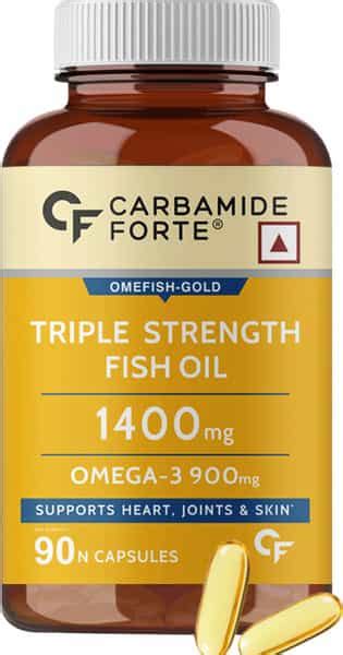 Buy CARBAMIDE FORTE TRIPLE STRENGTH FISH OIL 1400MG WITH OMEGA 3-90 ...