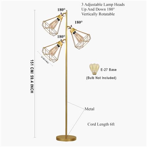 Buy HOMESAKE Metal Multi-Shade Tree Floor Lamp from Homesake at just ...