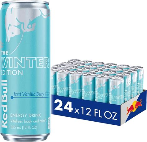 Red Bull Winter Edition Energy Iced Vanilla Berry 12 Fl Oz Cans Case ...