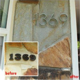 How to Install Floating Mount House Numbers 的图像结果