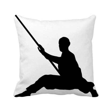 Buy Shaolin Stick Chinese Monk Soldier Culture Square Throw Pillow ...