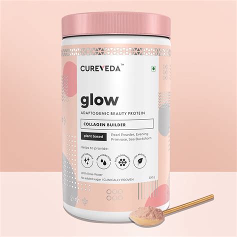 Buy Cureveda Glow Supplements | Veg Collagen Builder for Complexion