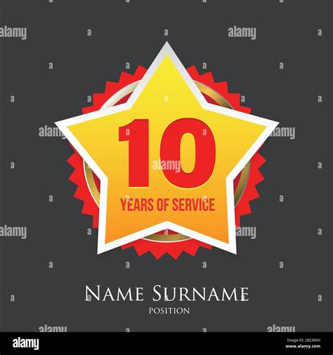 Ten years anniversary badge Stock Vector Images - Alamy