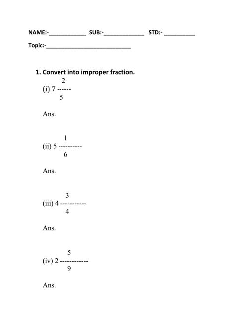 Image result for Fraction Exercises