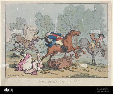 Symptoms of Restiveness 1807 by Thomas Rowlandson Stock Photo - Alamy