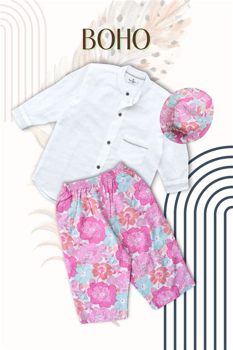 Girls Boho Resort Wear Set - White – Peekaaboo Kids