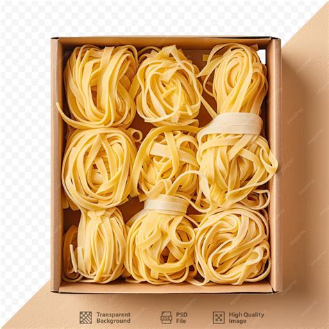 Premium PSD | A box of spaghetti with a box of pasta in the background.