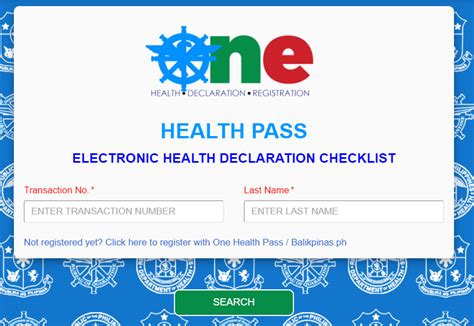 Image result for One Health Pass Tutorial