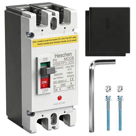 Heschen DC Molded Case Circuit Breaker MCCB, HSM1PV-250, 2 Poles ...