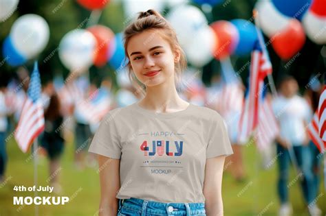 Premium PSD | Person wearing 4th of july clothing